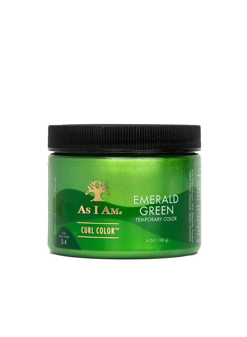 As I Am CURL COLOR  EMERALD GREEN COLOR & CURLING GEL 6oz - Image 1