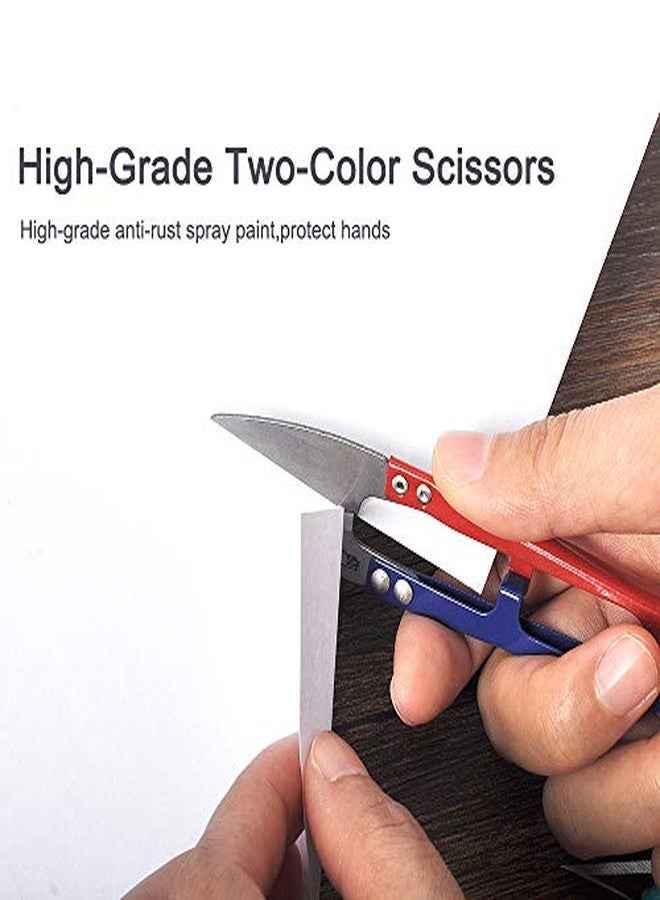 يو سي اي سي مجموعة UCEC من 12 مقص خيوط للخياطة، مقص كروشيه صغير، قاطع خيوط، قاطع غزل، مقص خياطة رائع للتطريز والحياكة، لوازم صغيرة للأعمال اليدوية، ألوان زاهية - Image 4