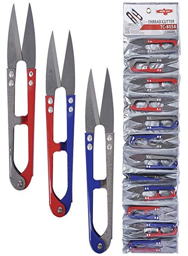 يو سي اي سي مجموعة UCEC من 12 مقص خيوط للخياطة، مقص كروشيه صغير، قاطع خيوط، قاطع غزل، مقص خياطة رائع للتطريز والحياكة، لوازم صغيرة للأعمال اليدوية، ألوان زاهية - Image 2