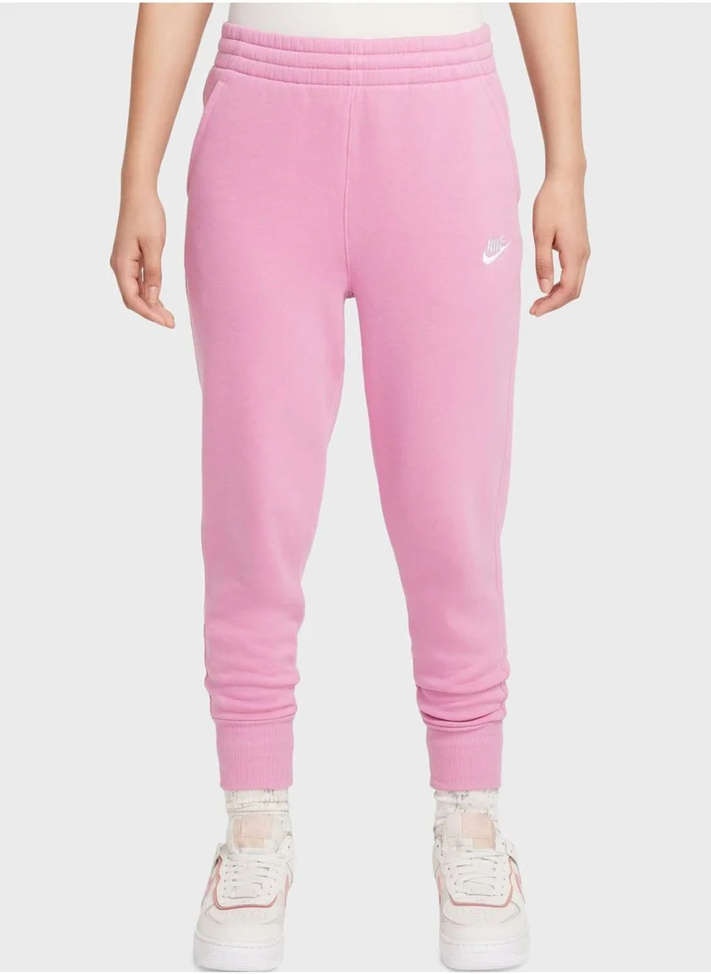 Nike Youth Nsw Fleece Highrise Club Sweatpants