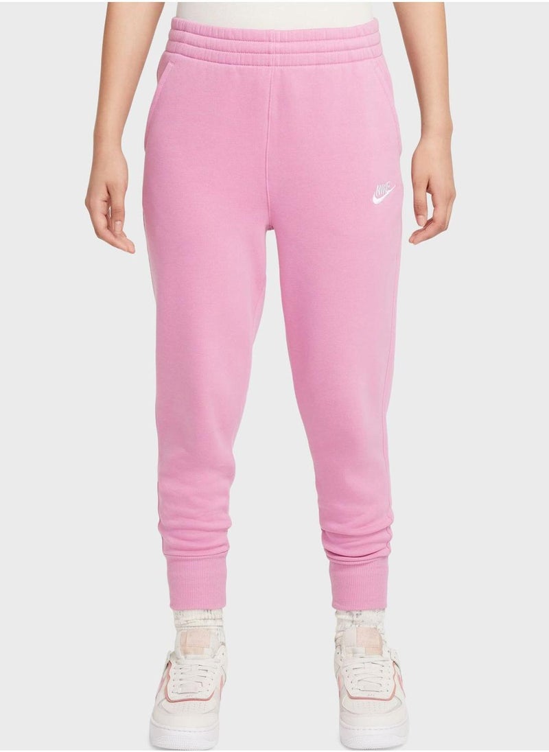 Nike Youth Nsw Fleece Highrise Club Sweatpants  - Image 1