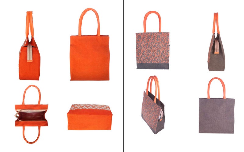 FOONTY Daily Use Women Shopping Tote/Lunch/Gym Bag(Combo Of 2,Multicolor,Fab-28A) - Image 2