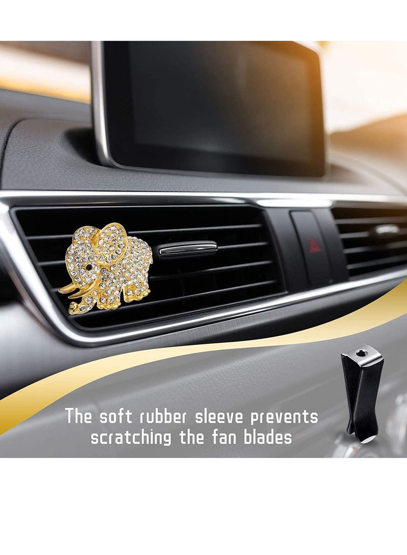 Excefore Car Vent Clips, 60 Pieces Square Head Design Air Freshener Car Outlet Perfume Auto Air Conditioner Clips for Office Home Car Air Conditioner Outlet Smell Remover DIY Decorations (Black) - Image 4