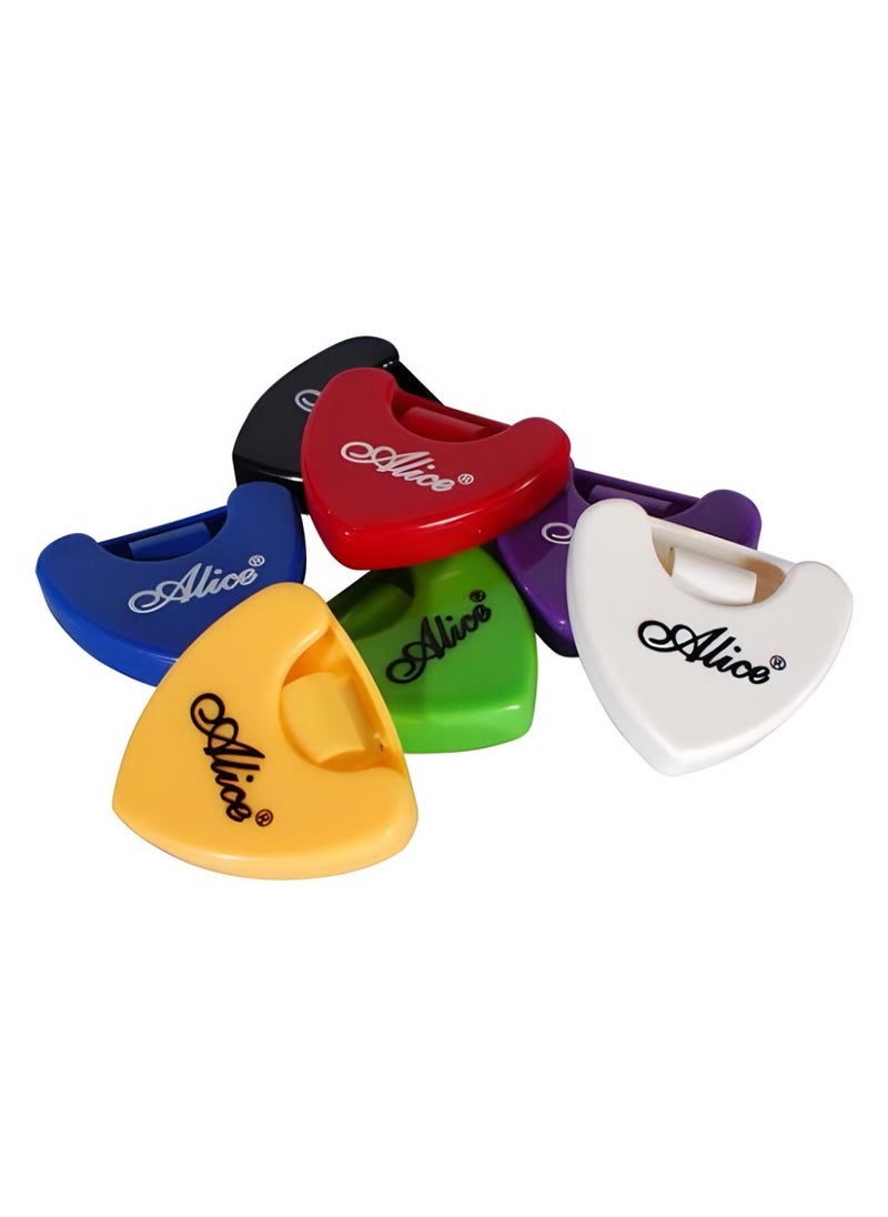Alice - A010A Plectrum Pick Holder Case Mediator Self Adhesive Triangle Shape for Guitar Ukulele - Image 1