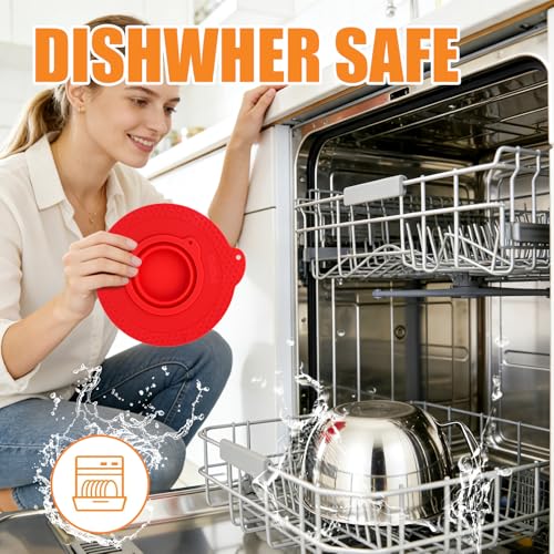 PQPO Silicone Mixer Bowl Cover Compatible with KitchenAid 6-7 Quart Bowl-Lift Stand Mixers, Mixing Bowl Lid Dustproof and Splash-Proof(Grey) - Image 5