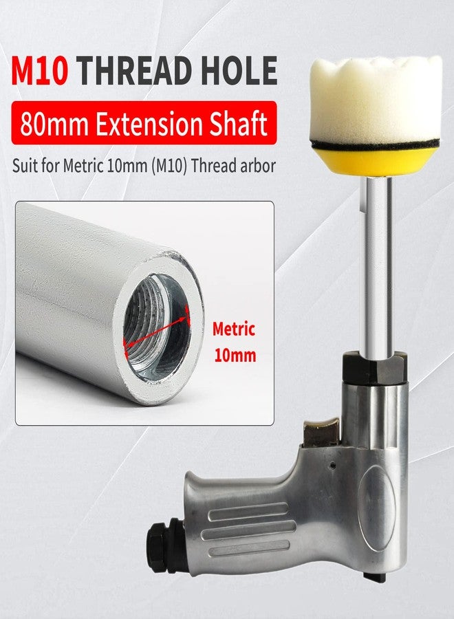 Rierdge Angle Grinder Extension Connecting Rod, 3/8" M10 Thread Hole 80mm Extension Shaft Stainless Steel Rotary Extension Shaft for 100 Type Angle Grinder, 1 Pcs - Image 3