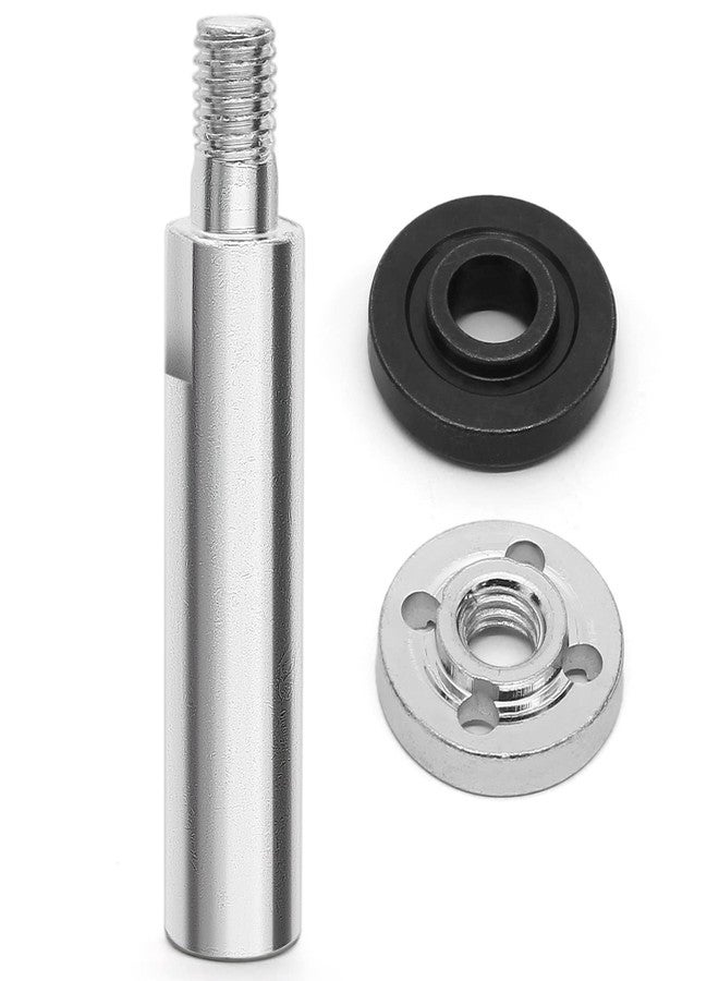 Rierdge Angle Grinder Extension Connecting Rod, 3/8" M10 Thread Hole 80mm Extension Shaft Stainless Steel Rotary Extension Shaft for 100 Type Angle Grinder, 1 Pcs - Image 1