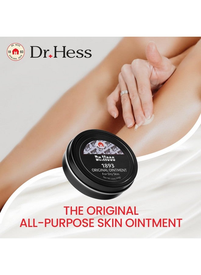 Dr Hess 1893 Original Udder Ointment Allpurpose Nourishing Body Moisturizer For Healing Dry Irritated Skin Cracked Heels Rashes Chafing With Lanolin Beeswax & Eucalyptus Oil 1.4 Oz 4 Pack - Image 2
