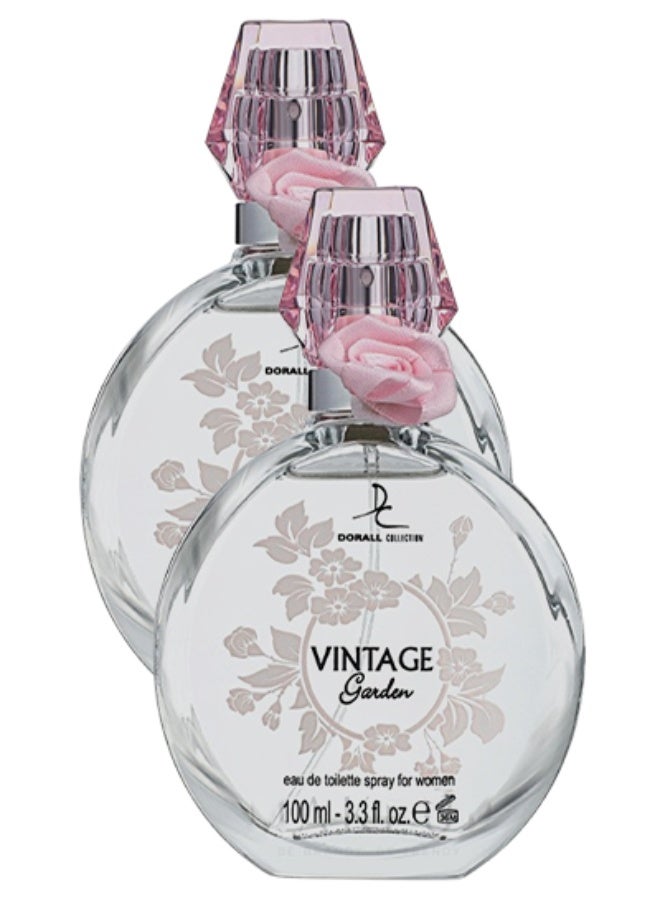 دورال كولكشن 2 قطع عطر فينتج جاردن للنساء 100 مل - Image 1