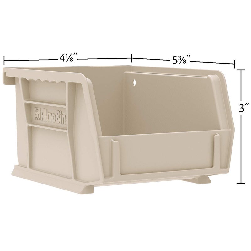 Akro-Mils 30210 AkroBins Plastic Storage Bins, Space-Saving Stackable Bins for Garage, Pantry, Craft Organization, 5" x 4" x 3", Green, 24-Pack - Image 2