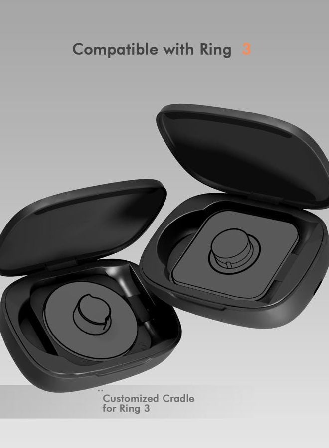 Doohoeek Updated Charging Case for Oura Ring 4 & 3 Charger, Wireless Power Station Fits Official Oura Chargers & Fit All-Sized Rings Gen 4 & 3 1000mAh (Official Charger NOT Included) - Image 5