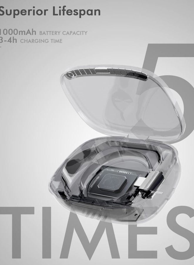 Doohoeek Updated Charging Case for Oura Ring 4 & 3 Charger, Wireless Power Station Fits Official Oura Chargers & Fit All-Sized Rings Gen 4 & 3 1000mAh (Official Charger NOT Included) - Image 3