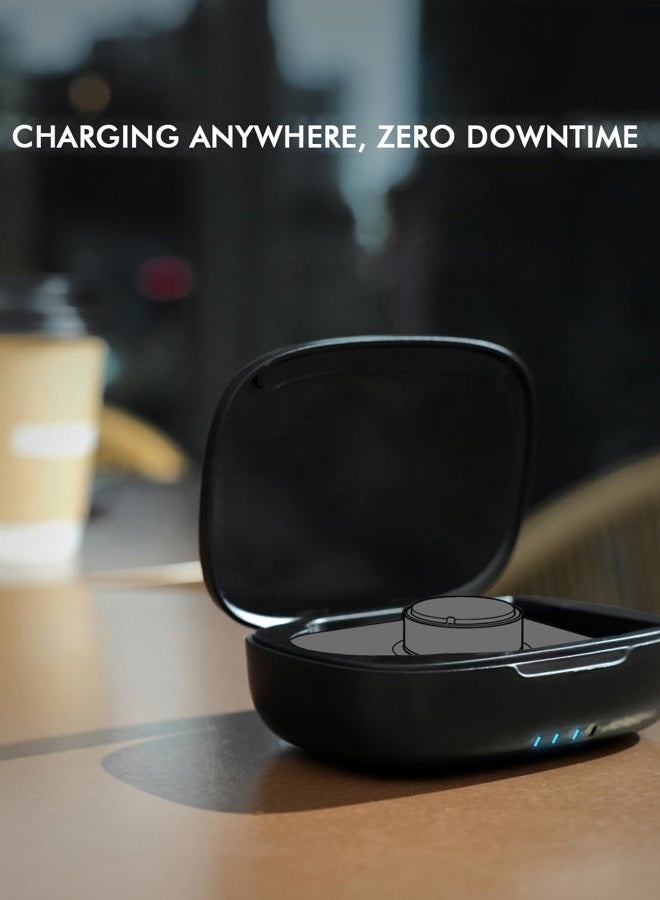 Doohoeek Updated Charging Case for Oura Ring 4 & 3 Charger, Wireless Power Station Fits Official Oura Chargers & Fit All-Sized Rings Gen 4 & 3 1000mAh (Official Charger NOT Included) - Image 4