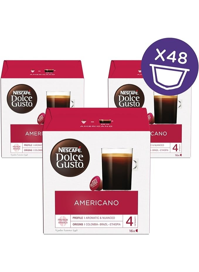 dolce NESCAFÉ DOLCE GUSTO Americano American Coffee Capsules (48 Capsules, 48 Cups) - Image 3
