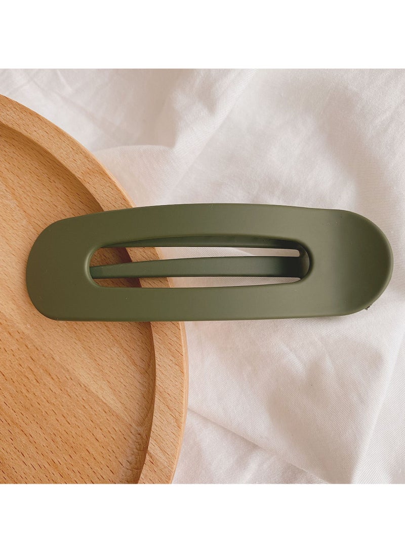 Goolsky مشبك شعر كبير أنيق مزخرف للنساء - بارتيه أكريليك بلون صلب أنيق، تصميم بأسنان غير قابلة للانزلاق، شكل مستطيل عصري - مثالي لتسريحات الشعر الأنيقة - Image 3