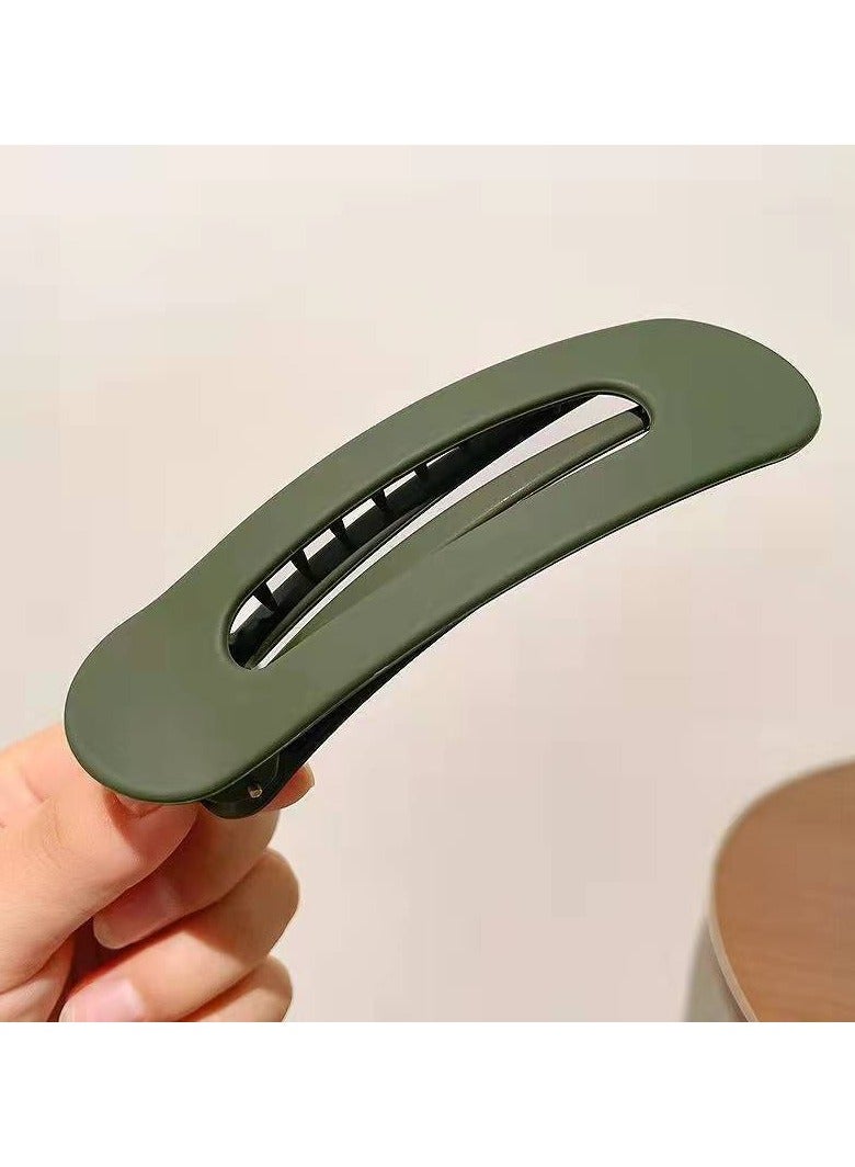 Goolsky مشبك شعر كبير أنيق مزخرف للنساء - بارتيه أكريليك بلون صلب أنيق، تصميم بأسنان غير قابلة للانزلاق، شكل مستطيل عصري - مثالي لتسريحات الشعر الأنيقة - Image 5