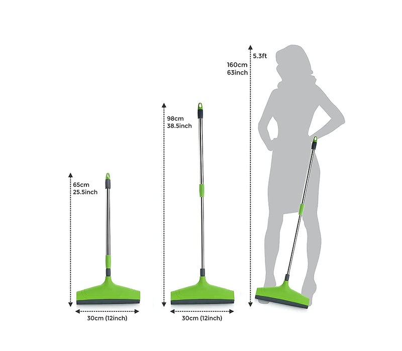 Foliam Hight Adjustable Telescopic Bathroom Wiper Telescopic Floor Wiper 12 inchBlade - Image 3