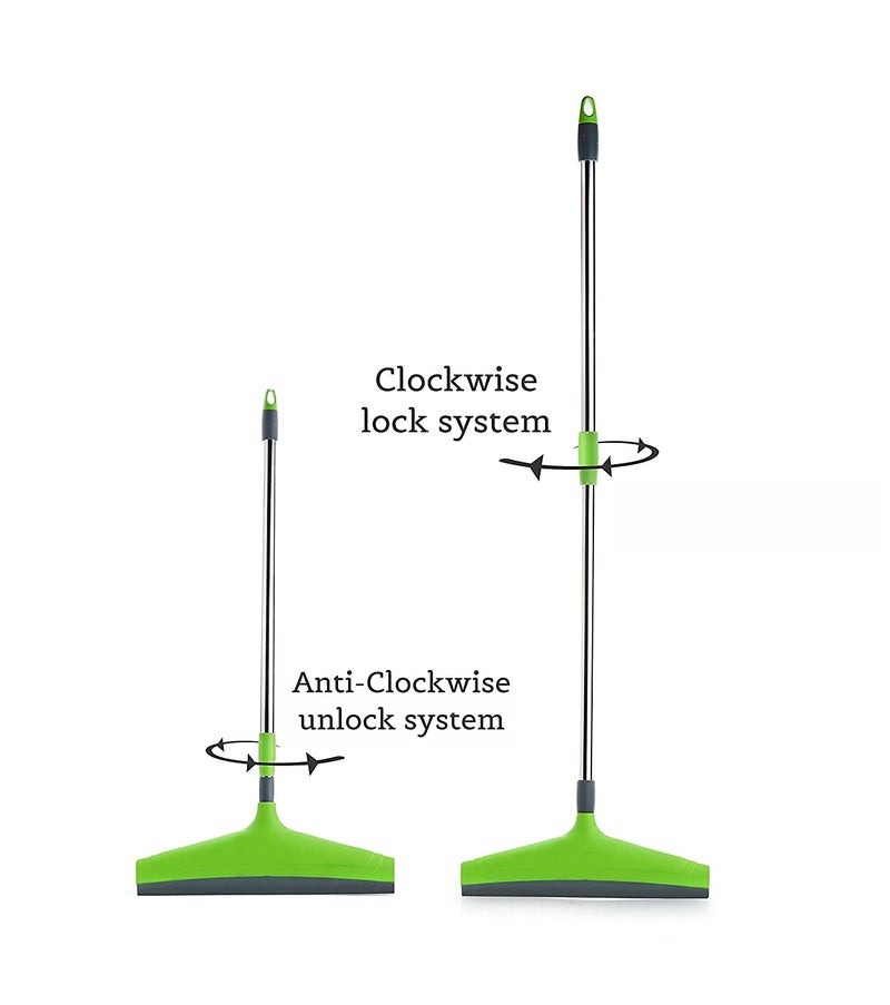 Foliam Hight Adjustable Telescopic Bathroom Wiper Telescopic Floor Wiper 12 inchBlade - Image 2
