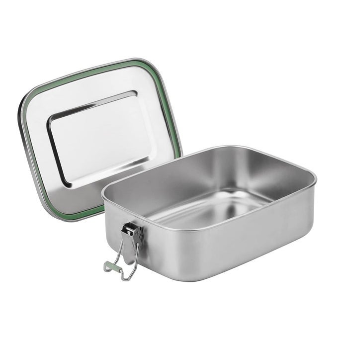 STAINLESS STEEL LUNCH BOX 800ML ECO RECYCLABLE FOOD CONTAINER LEAKPROOF DISHWASHER SAFE BPA FREE ONTHEGO EATING DESIGN FOR ADULTS TEENS