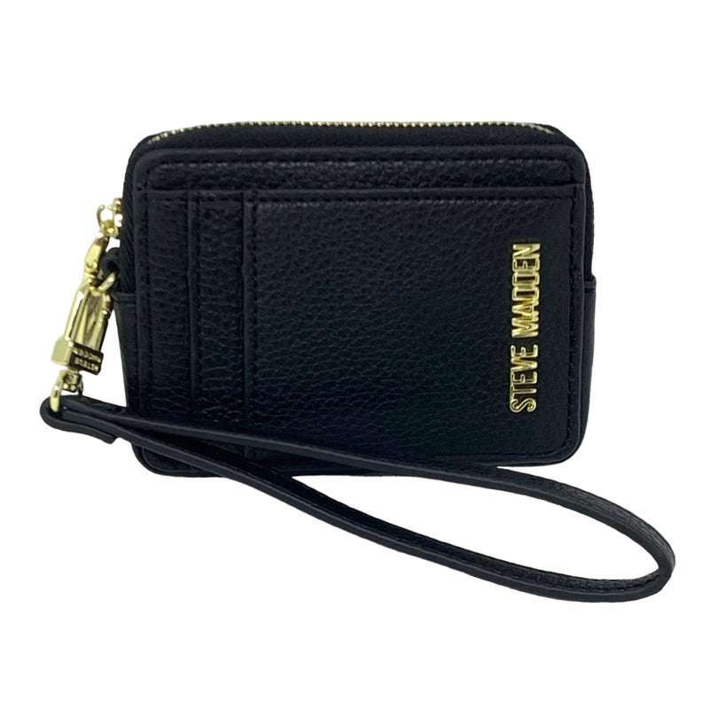 Steve Madden BPipper Zip Around Card Case Wristlet (Black) - Image 4