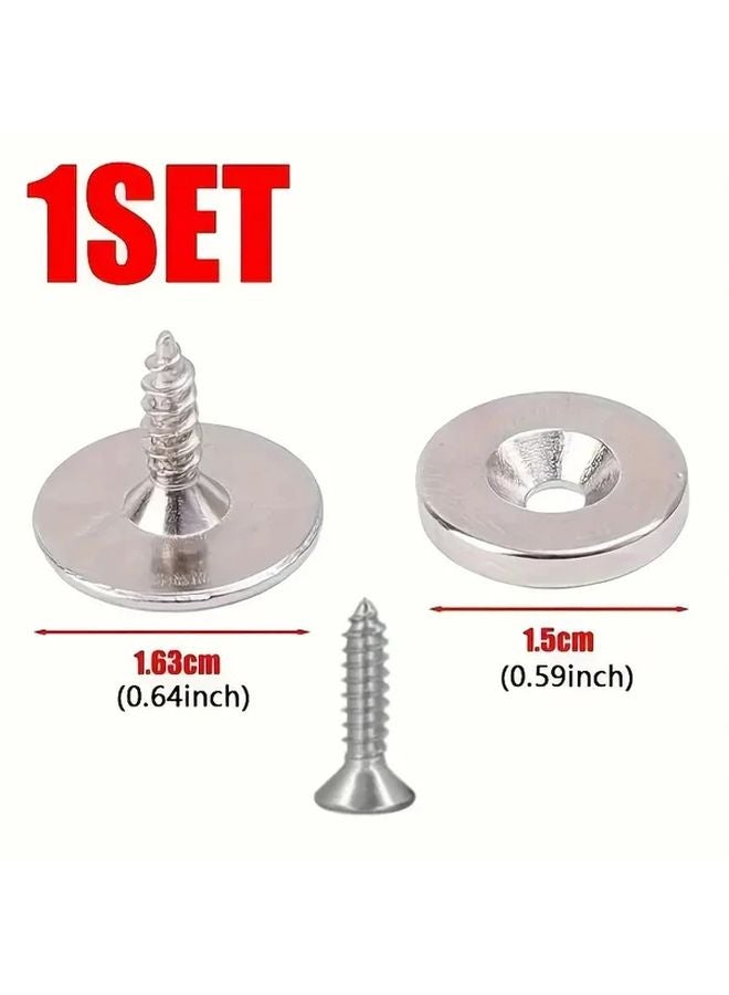6 Sets Heavy Duty Metal Cabinet Door Magnets Concealed Magnetic Locks Easy Installation - Image 3