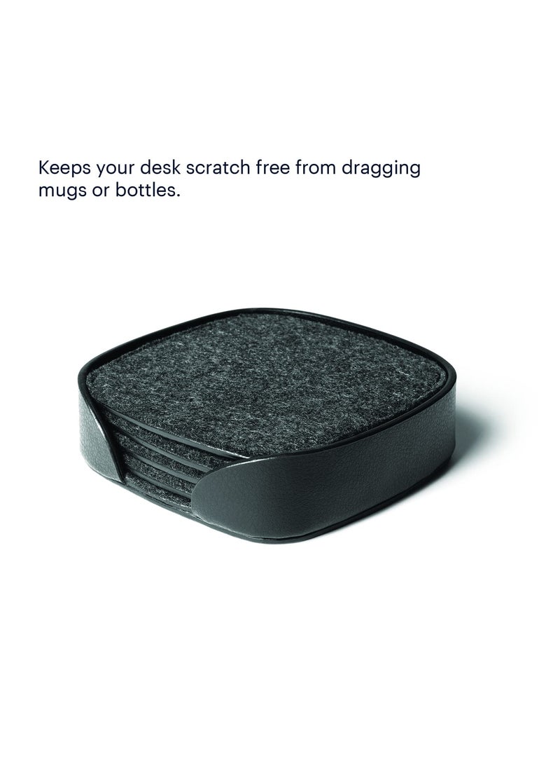 DailyObjects DailyObjects Squircle Felt Coaster Set of 4 Grey  - Image 5