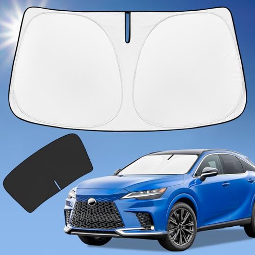 Sun Shade Sunshade for Lexus RX 20232025 2026 Windshield Cover 4Layer Front Window Shade Custom Fit RX 350 RX 350 F Sport RX 350L Sun Visor 240T Foldable Shade Blocks UV Rays Car Accessories