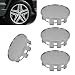 Dogary 4 PCS Car Wheel Hub Center Cap Snapin Tight Fit Wheel Center Hub Cap Cover ScratchResistant Waterproof Rim Exterior Accessories Universal for Most Vehicles Trucks SUVs Silver - Image 2