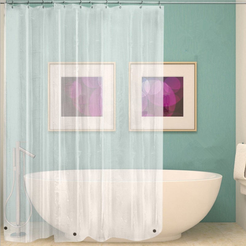 Clear Shower Curtain Liner Curtain Shower Liner Bathroom Supply - Image 1
