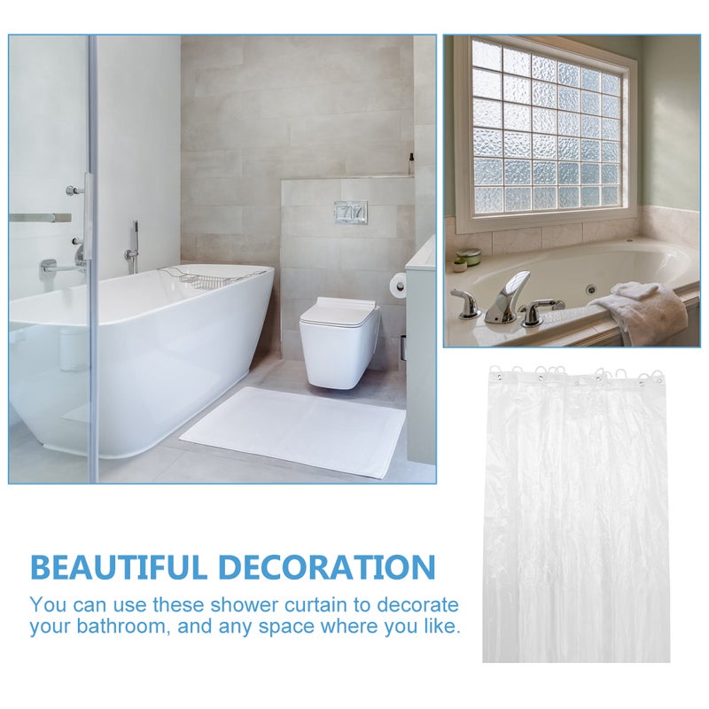 Clear Shower Curtain Liner Curtain Shower Liner Bathroom Supply - Image 5