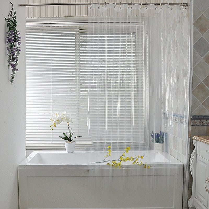 Clear Shower Curtain Liner Curtain Shower Liner Bathroom Supply - Image 4