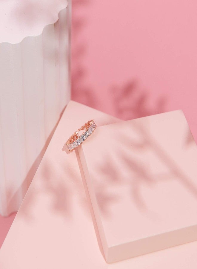 PAVOI خاتم الحب من بفاوي مطلي بالذهب الأصفر عيار 14 قيراط - 3 مم حلقات قابلة للتكديس للنساء - خواتم الأبدية الذهبية للنساء، مقاس 7 - Image 5