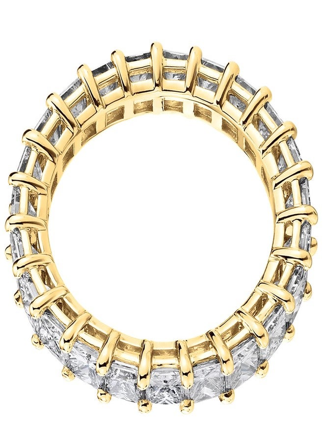 PAVOI خاتم الحب من بفاوي مطلي بالذهب الأصفر عيار 14 قيراط - 3 مم حلقات قابلة للتكديس للنساء - خواتم الأبدية الذهبية للنساء، مقاس 7 - Image 3