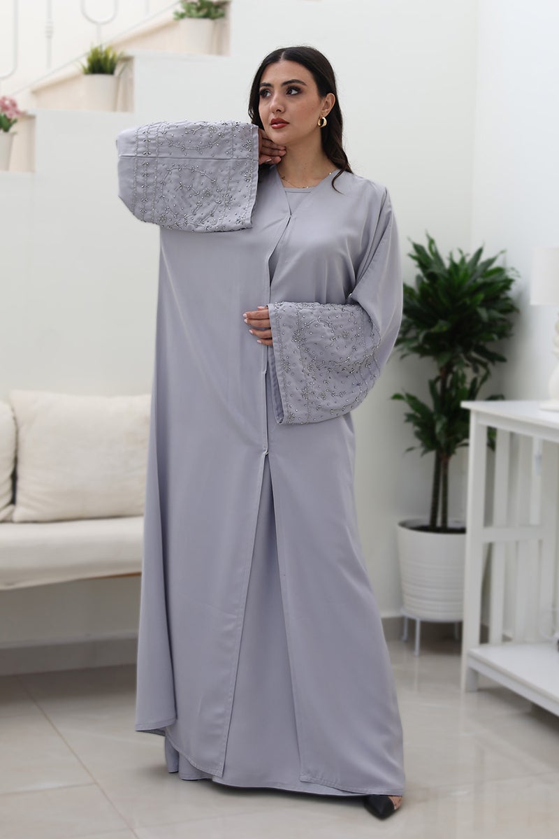 NUKHBAA Ethereal Grace Abaya-762 - Image 1