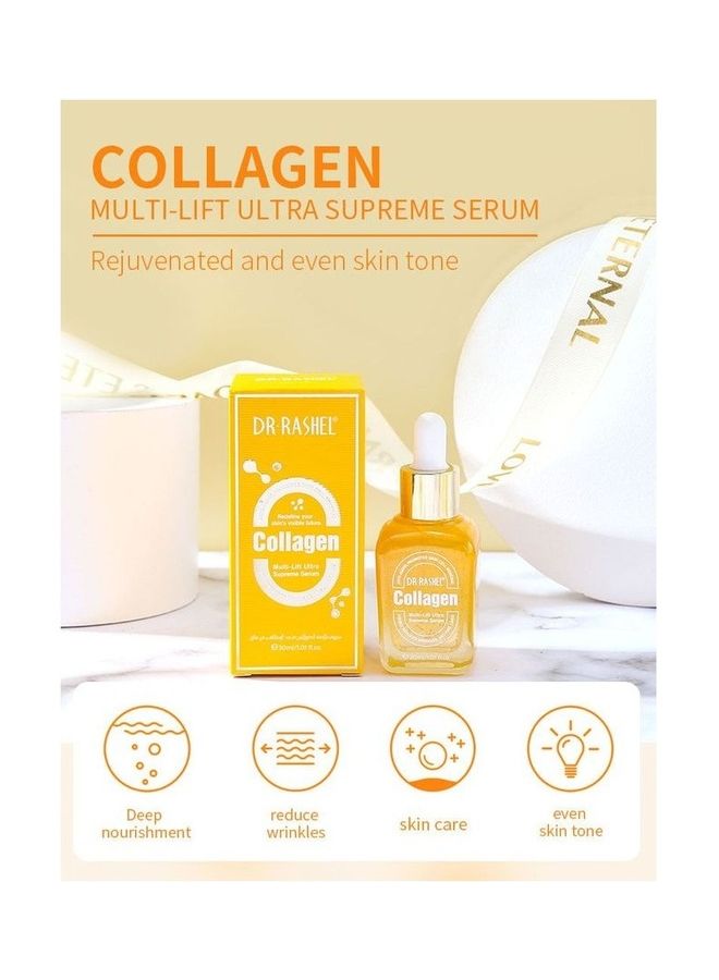 DR. RASHEL Collagen Multi-Lift Ultra Anti-Aging Supreme Face Serum Clear 30ml - Image 5