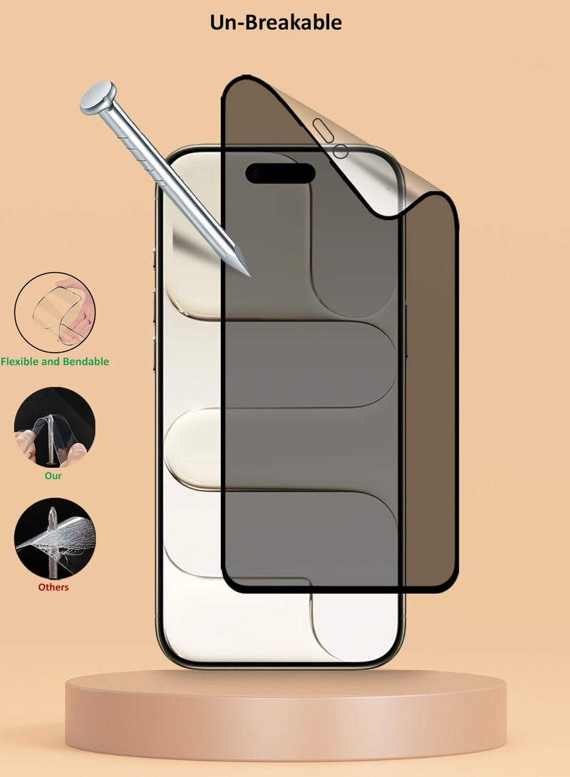 Techie iPhone 17 Air Privacy Screen Protector - Full Cover Matte Ceramic Privacy Screen Protector, Explosion Proof, Anti Bubble Anti-Fingerprint Easy Installation - Image 5