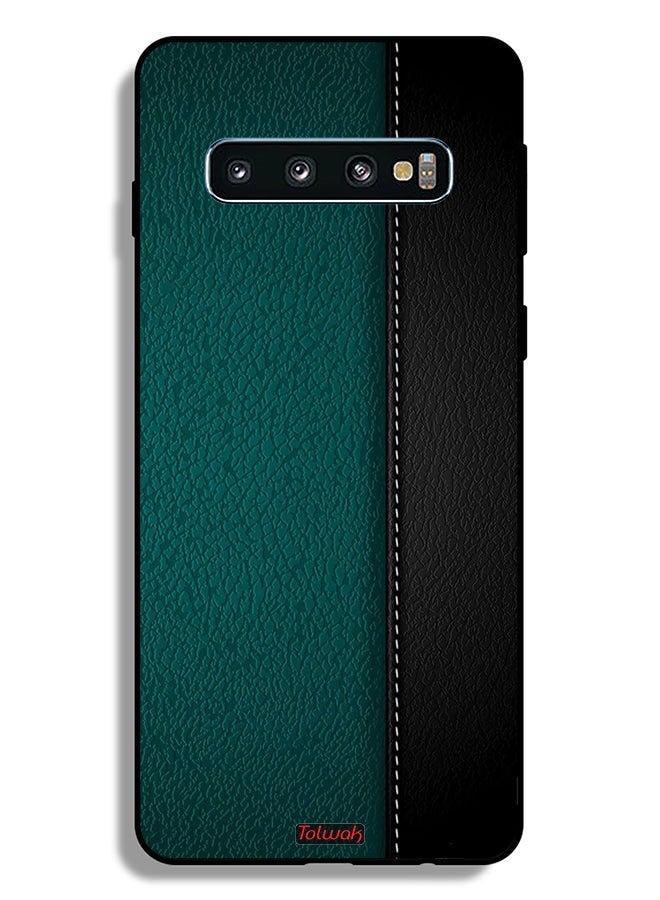 Tolwak غطاء حماية جلدي بنمط لهاتف Samsung Galaxy S10 Plus - Image 2