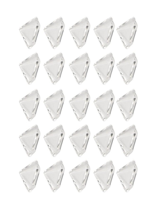 Ymiko Glass Nail Polish Color Card,50PCS Crystal Nail Art Color Display Tips Transparent Nail Practice Card Design for Beauty Salon - Image 1