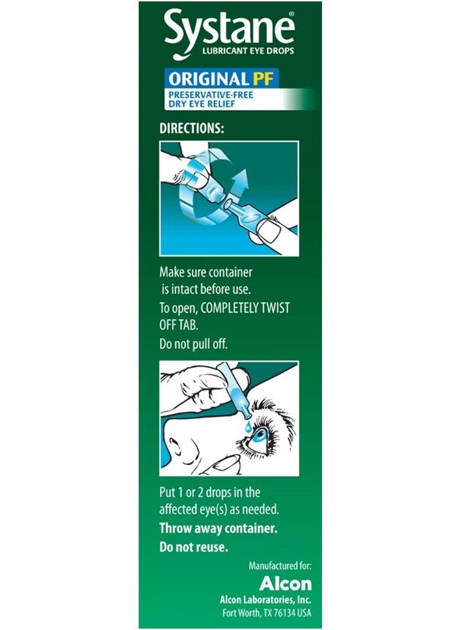 Systane - Long Lasting Lubricant Eye Drops Vials Eye Drops, 30 Count (Pack of 1) - Image 1