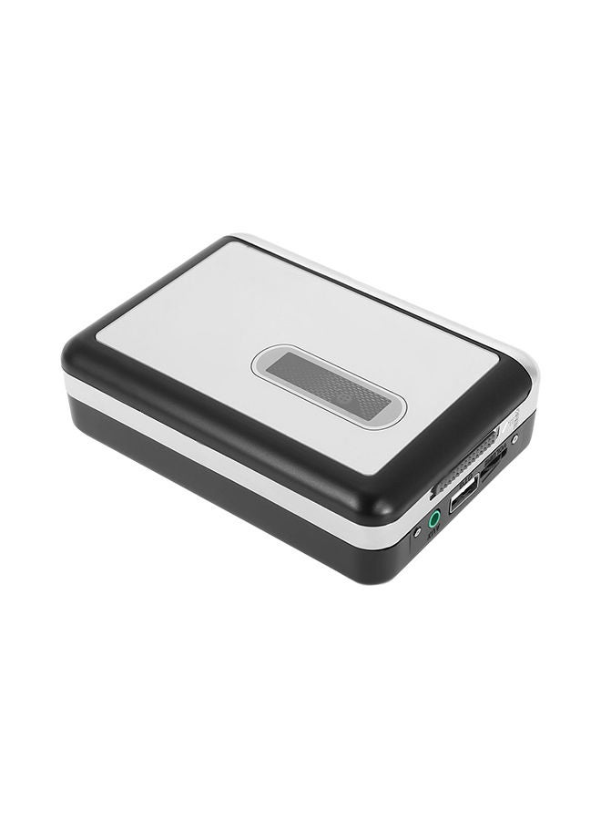 Cassette Tape-To-MP3 Converter With Earphones V241 Black/White - Image 1