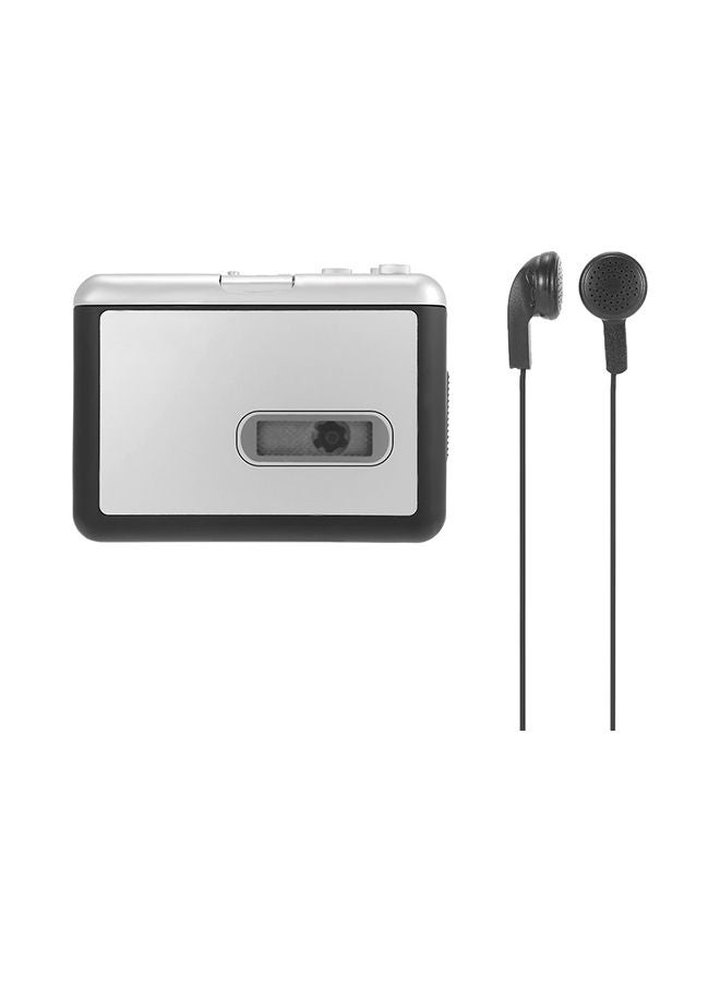 Cassette Tape-To-MP3 Converter With Earphones V241 Black/White - Image 4
