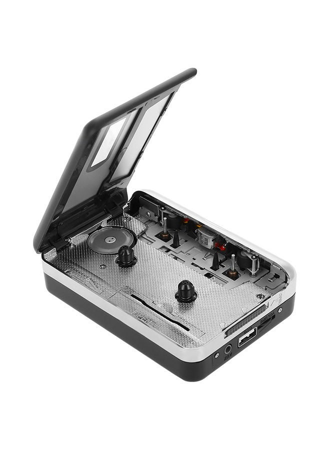 Cassette Tape-To-MP3 Converter With Earphones V241 Black/White - Image 2