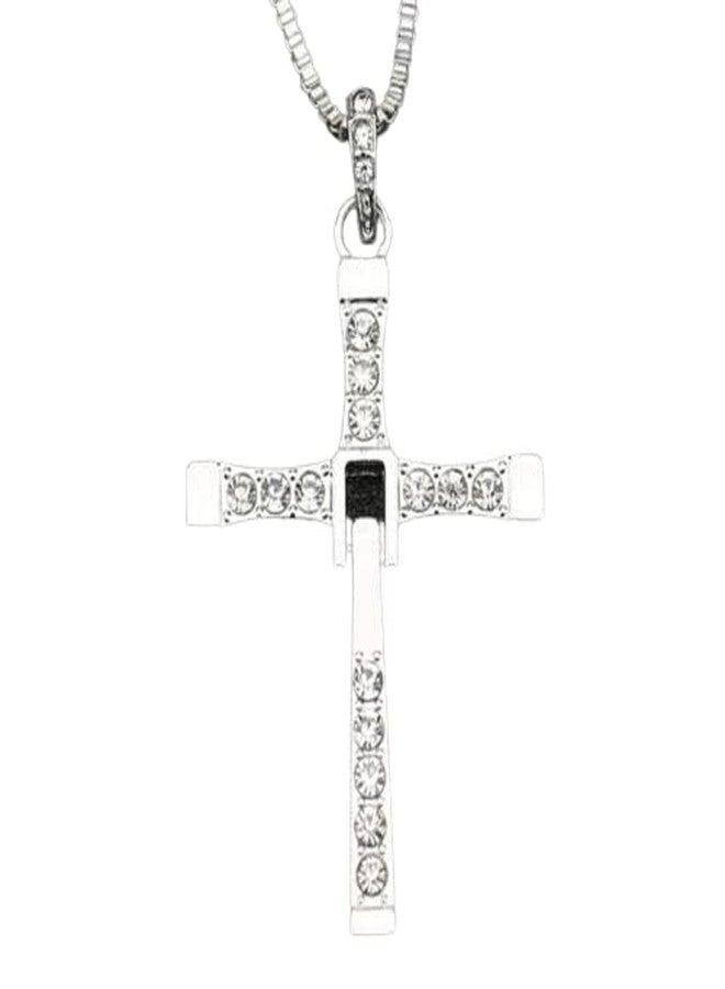 AutoTrends AUTO TRENDS Dominic Toretto Fast and Furious Cross Pendant Necklace Vin Diesel Necklace Men || Punk Pendant Necklace Box Chain for Men and Women || - Image 1