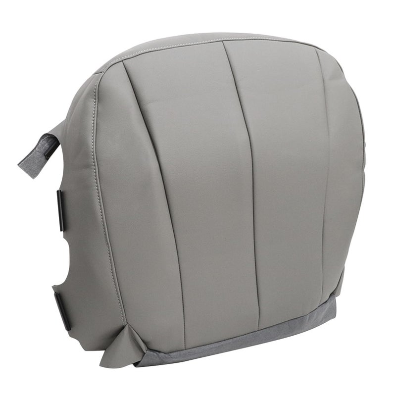 NLQR Front Driver Side Bottom Replacement Seat Cover Gray Microfiber Leather Compatible with Toyota Camry 2007 2008 2009 2010 2011