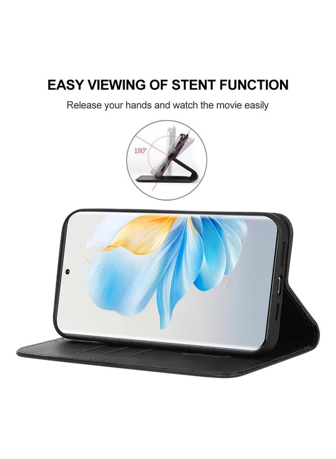 جرين تايجر جراب هاتف Honor 100 بغطاء مغناطيسي من الجلد - Image 3