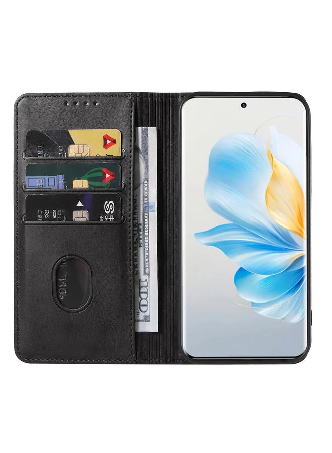 جرين تايجر جراب هاتف Honor 100 بغطاء مغناطيسي من الجلد - Image 2