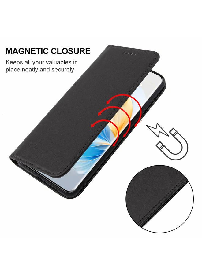 جرين تايجر جراب هاتف Honor 100 بغطاء مغناطيسي من الجلد - Image 4