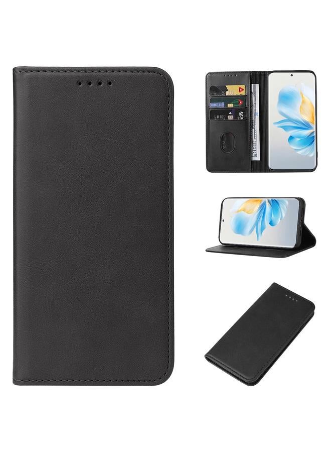 جرين تايجر جراب هاتف Honor 100 بغطاء مغناطيسي من الجلد - Image 1