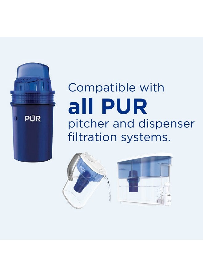 PUR Water Pitcher & Dispenser Replacement Filter 2-Pack, Genuine PUR Filter, 2-in-1 Powerful Filtration and Faster Filtration, 4-Month Value, Blue (PPF900Z2) - Image 2