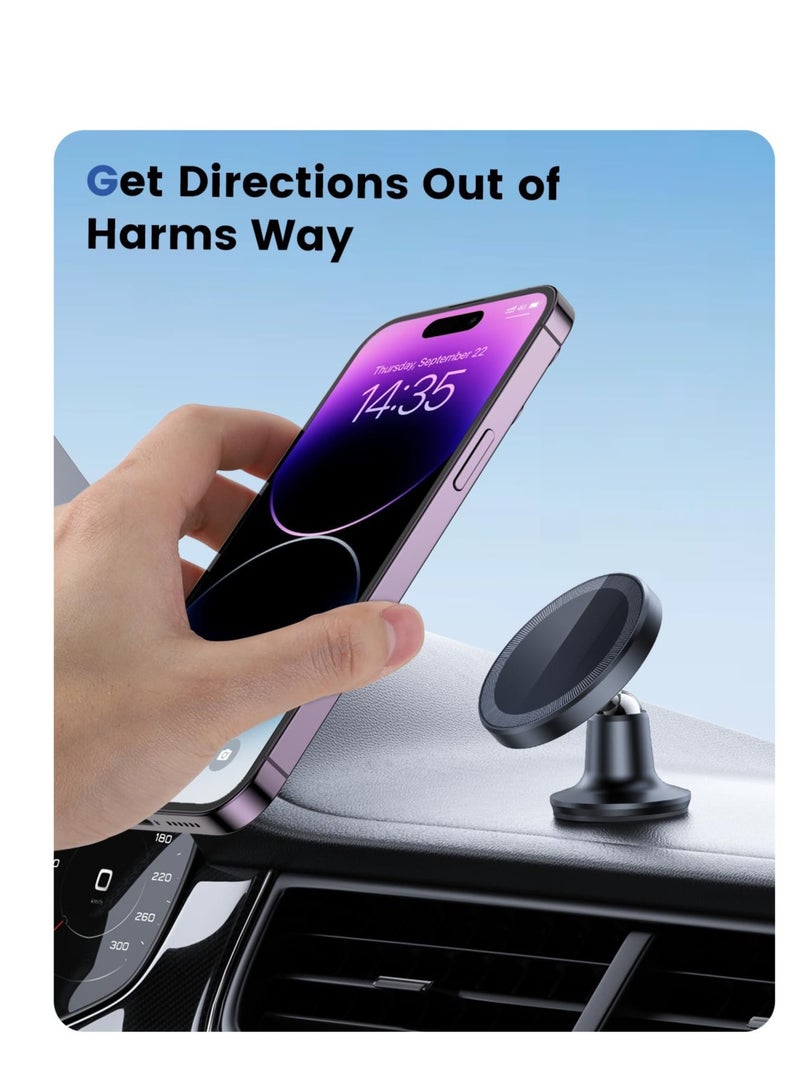 Magnetic Car Phone Holder Mount, Compatible with Mag safe Car Mount, Suitable for iPhone 15 14 13 12 Pro Max Mini & All Cell Phones